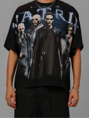 Loiter The Matrix Boxy T-Shirt Washed Black